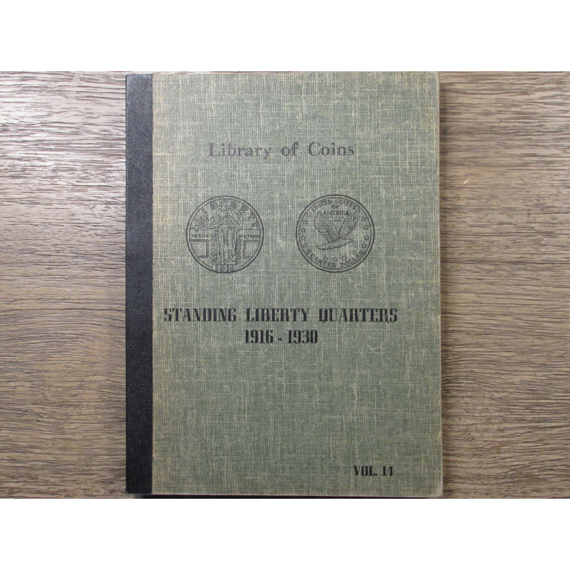 Library of Coins album for Standing Liberty Quarters - 1916-1930 - vintage coin supply