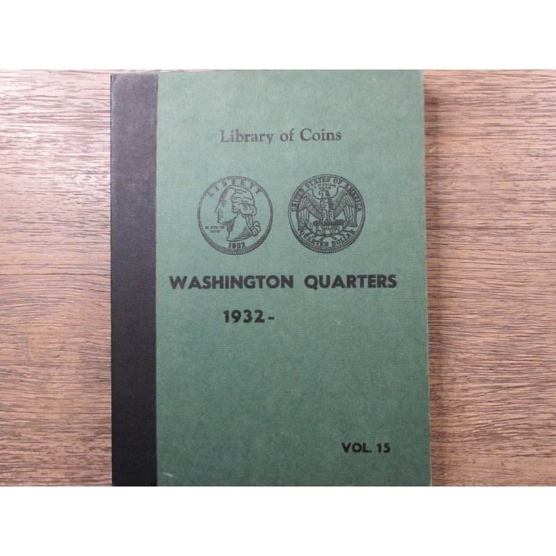 Library of Coins album for Washington Quarters - 1932 to 1964 - vintage coin supply