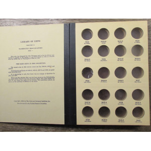 Library of Coins album for Washington Quarters - 1932 to 1964 - vintage coin supply