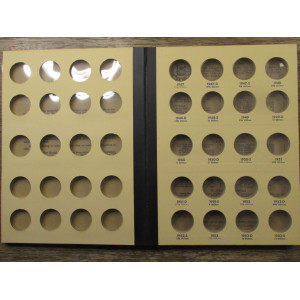 Library of Coins album for Washington Quarters - 1932 to 1964 - vintage coin supply