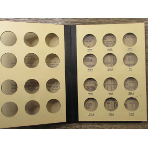 Library of Coins album for Walking Liberty Halves - 1916 to 1937 - vintage coin supply