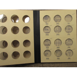 Library of Coins album for Walking Liberty Halves - 1916 to 1937 - vintage coin supply