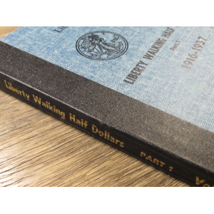 Library of Coins album for Walking Liberty Halves - 1916 to 1937 - vintage coin supply