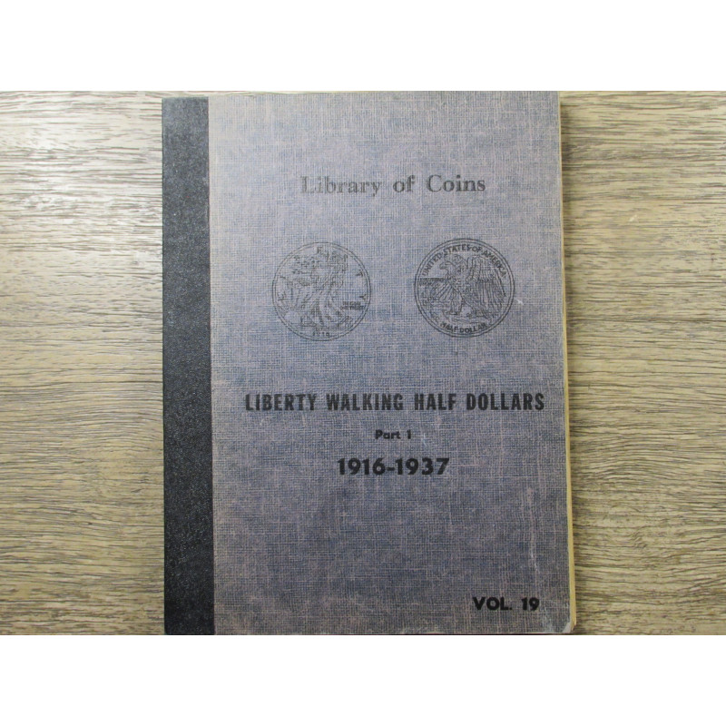 Library of Coins vintag ealbum for Walking Liberty Half Dollars - 1916 to 1937