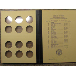 Library of Coins vintag ealbum for Walking Liberty Half Dollars - 1916 to 1937