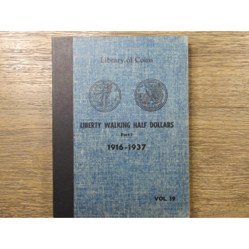 Library of Coins Album - Walking Liberty Halves from 1916-1937 - vintage supply