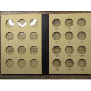 Library of Coins Album - Walking Liberty Halves from 1916-1937 - vintage supply