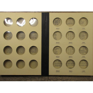 Library of Coins Album - Walking Liberty Halves from 1916-1937 - vintage supply