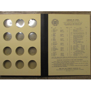 Library of Coins Album - Walking Liberty Halves from 1916-1937 - vintage supply