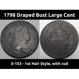 1798 Draped Bust Large...