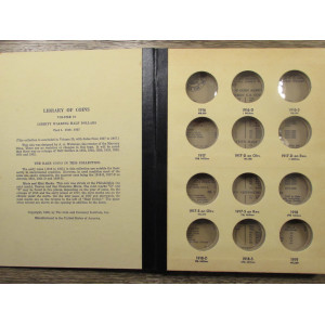 Library of Coins Album - 1916-1937 Walking Liberty Half Dollars - vintage supply