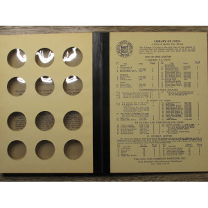 Library of Coins Album - 1916-1937 Walking Liberty Half Dollars - vintage supply