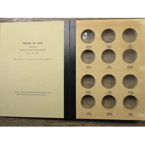 Library of Coins Album for Walking Liberty Half Dollars - 1937 to 1947 - vintage supply