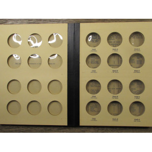 Library of Coins Album for Walking Liberty Half Dollars - 1937 to 1947 - vintage supply