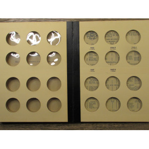 Library of Coins Album for Walking Liberty Half Dollars - 1937 to 1947 - vintage supply