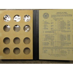 Library of Coins Album for Walking Liberty Half Dollars - 1937 to 1947 - vintage supply