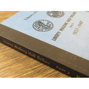 Library of Coins Album for Walking Liberty Half Dollars - 1937 to 1947 - vintage supply