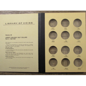 Library of Coins Album for Walking Liberty Half Dollars - 1937 to 1947 - later printing