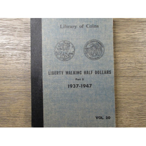 Library of Coins Album for Walking Liverty Halves - 1937 to 1947 - vintage coin supply