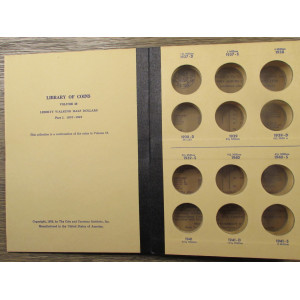 Library of Coins Album for Walking Liverty Halves - 1937 to 1947 - vintage coin supply