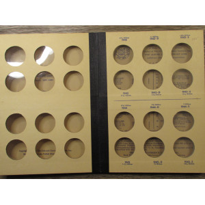 Library of Coins Album for Walking Liverty Halves - 1937 to 1947 - vintage coin supply