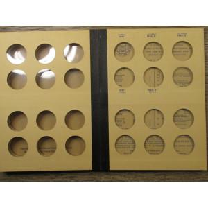Library of Coins Album for Walking Liverty Halves - 1937 to 1947 - vintage coin supply