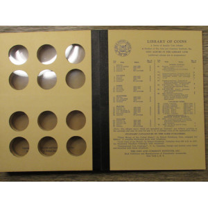 Library of Coins Album for Walking Liverty Halves - 1937 to 1947 - vintage coin supply