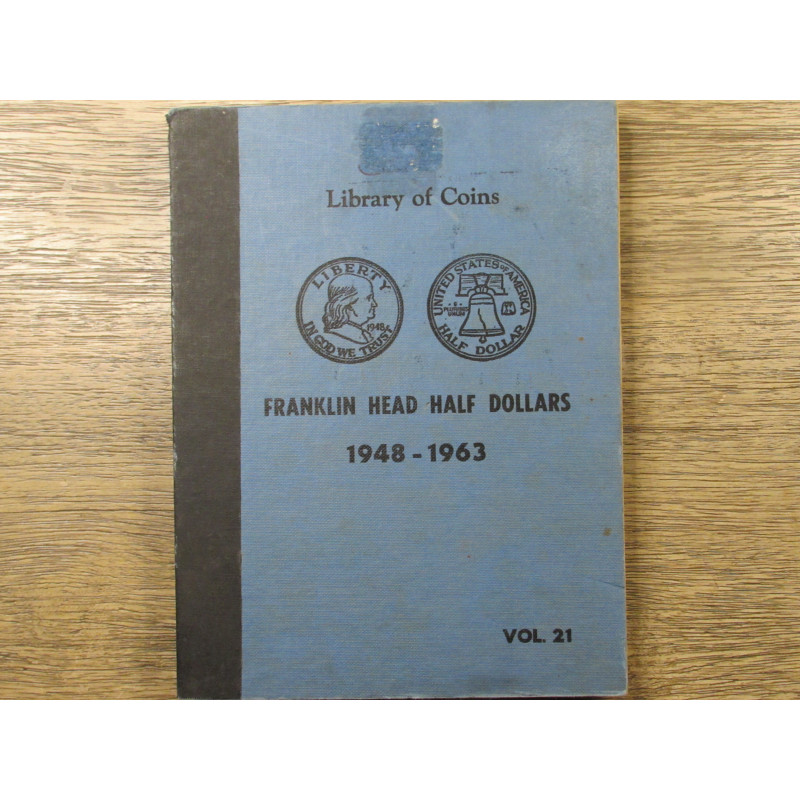 Library of Coins Album for Franklin Halves - 1948 to 1963 - vintage coin supply