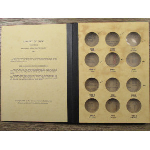Library of Coins Album for Franklin Halves - 1948 to 1963 - vintage coin supply
