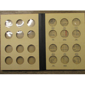 Library of Coins Album for Franklin Halves - 1948 to 1963 - vintage coin supply