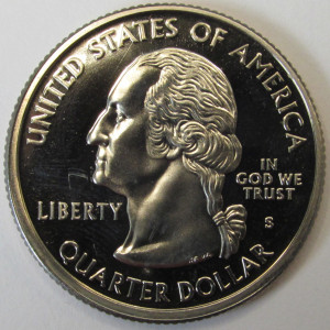2000 S Maryland Washington Quarter - Proof - vintage twenty five cent coin
