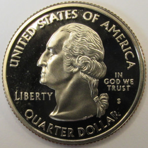2000 S New Hampshire Washington Quarter - Proof - vintage American coin