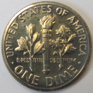 1971 S Roosevelt Dime - vintage American proof coin