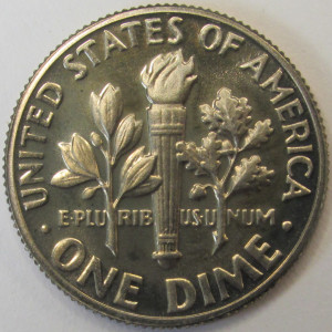 1977 S Roosevelt Dime - vintage American proof coin