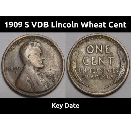1909 S VDB Lincoln Wheat...