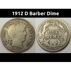 1912 D Barber Dime
