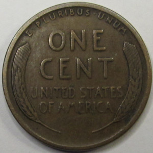 1915 S Lincoln Wheat Cent - antique San Francisco mintmark penny