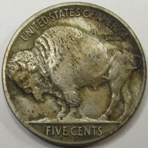 1916 Buffalo Nickel - antique better grade American Indian five cent coin