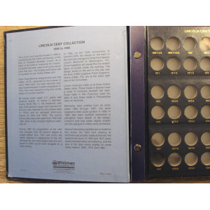 Whitman Album - Lincoln Cents - 1909-1958 - vintage coin supply