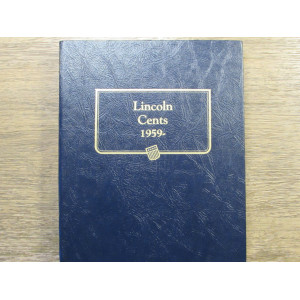 Whitman coin album for Lincoln Memorial Cents - 1959-1988 - vintage supply