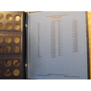 Whitman coin album for Lincoln Memorial Cents - 1959-1988 - vintage supply