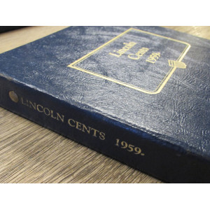 Whitman coin album for Lincoln Memorial Cents - 1959-1988 - vintage supply