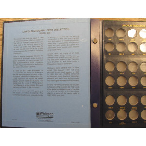 Whitman album for Lincoln Memorial Cents - 1959-2007 - vintage supply