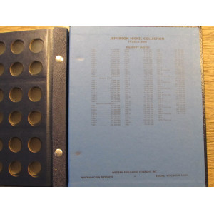 Whitman album for Jefferson Nickels - 1938 onwards - vintage supply