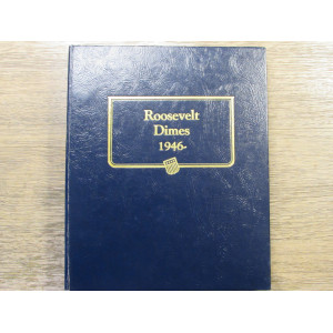 Whitman coin album for Roosevel Dimes - 1946 onwards - vintage supply