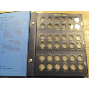Whitman coin album for Roosevel Dimes - 1946 onwards - vintage supply