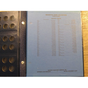 Whitman coin album for Roosevel Dimes - 1946 onwards - vintage supply