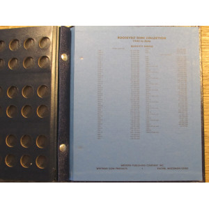 Whitman coin album for Roosevelt Dimes - 1946 - 1986 onwards - vintage supply