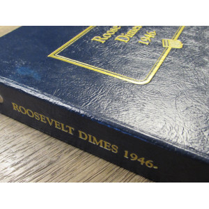 Whitman coin album for Roosevelt Dimes - 1946 - 1986 onwards - vintage supply