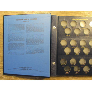 Whitman coin album for Washington Quarters - 1932-1979 - vintage coin supply